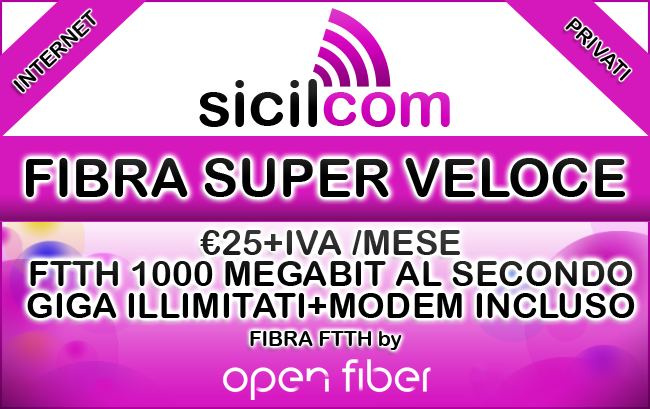 fibra PACCHETTI INTERNET PRIVATI